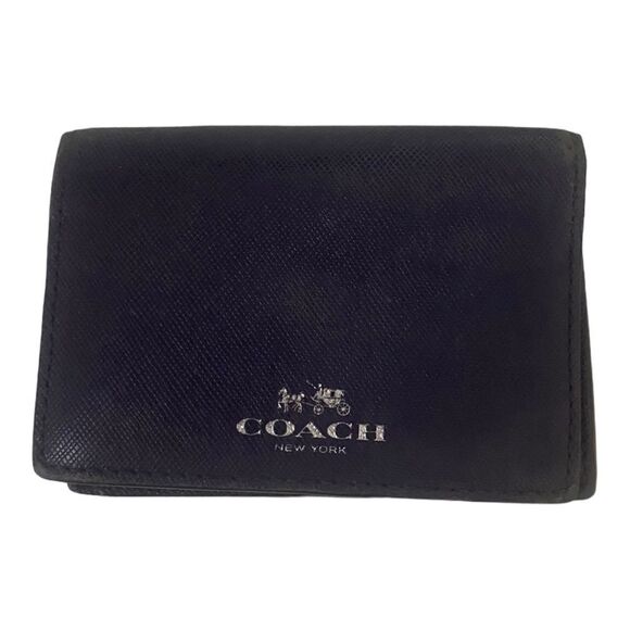 Coach small fold-over purple wallet - Picture 1 of 3